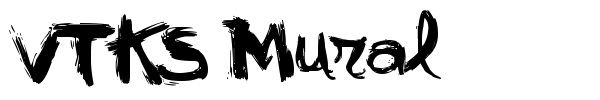 VTKS Mural font preview
